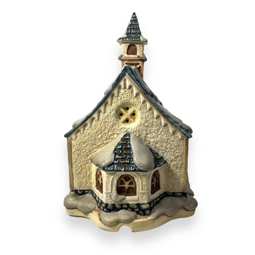 MJ Hummel Angels Duet Goebel Church Illuminated Light Up Christmas Village Decor